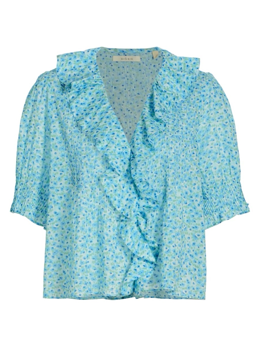 Doen NWT Henri Top In Bleu Daisy Fields Size Large